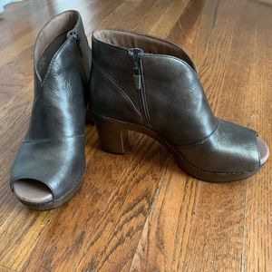 Dansko Delphina High Heeled Peep Toe Bootie, 39